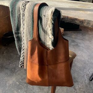 Raven + Lily 🐦‍⬛ Brown Leather Tote Bag